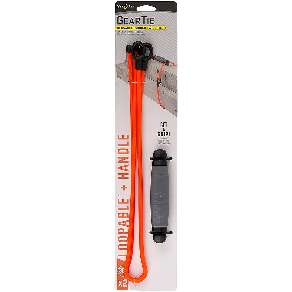 [GTHL30-31-R3] NiteIze Gear Tie® Reusable Rubber Twist Tie™ 30 in. Loopable + Handle