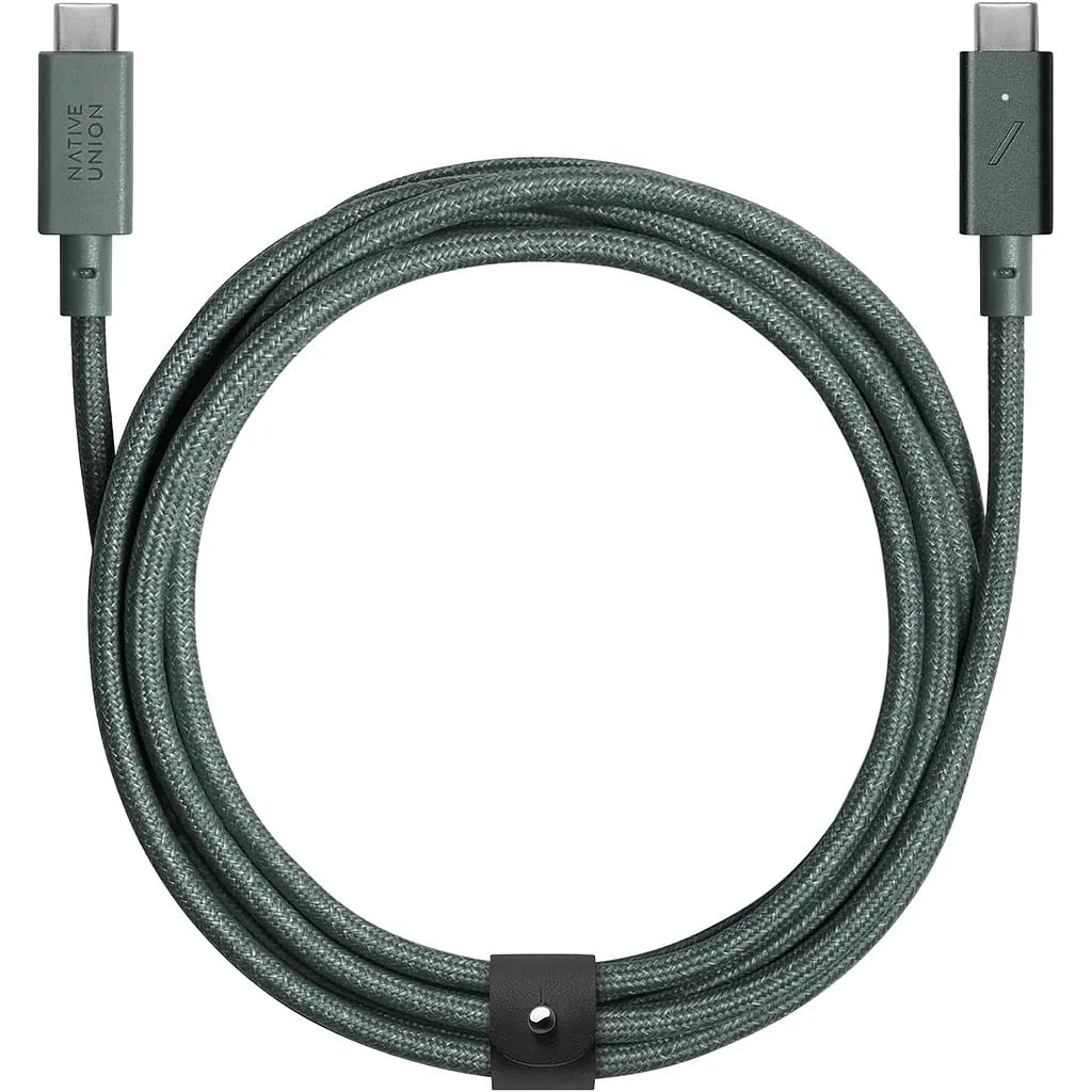 [BELT-PRO2-GRN-NP] Native Union Belt Cable Pro 240W (USB-C to USB-C) (slate Green)