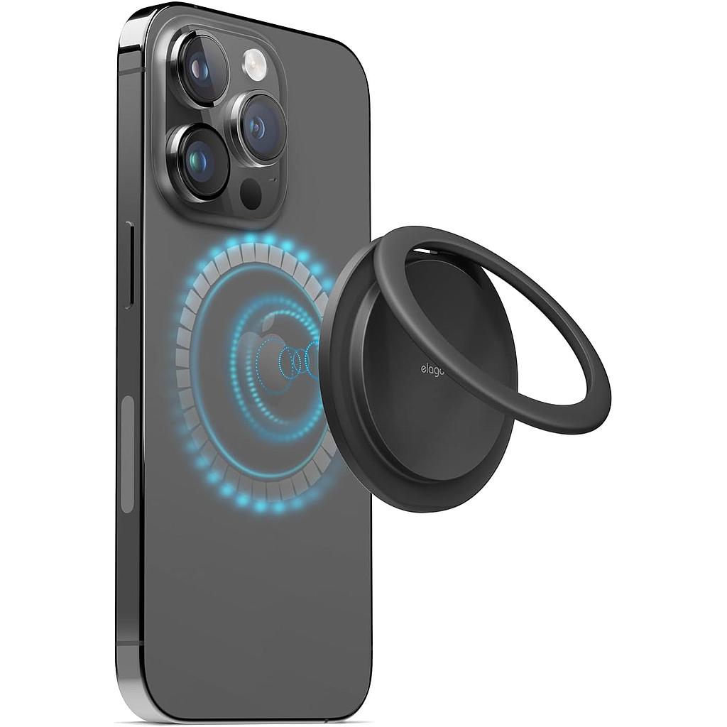 [EMSHOLDER-METAL-BK] Elago MagSafe Metal Ring Holder (black)