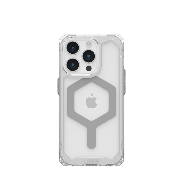 [114286114333] UAG iPhone 15 Pro Plyo Magsafe Case (Ice / Silver)