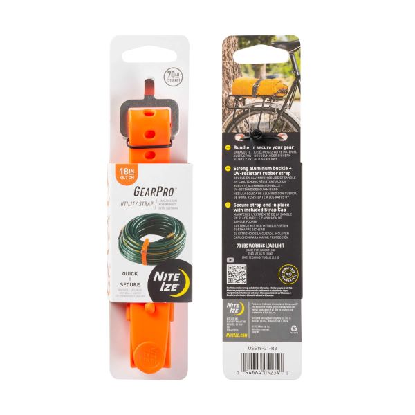 [USS18-31-R3] NiteIze GrearPro Utility Strap 18in (Orange)