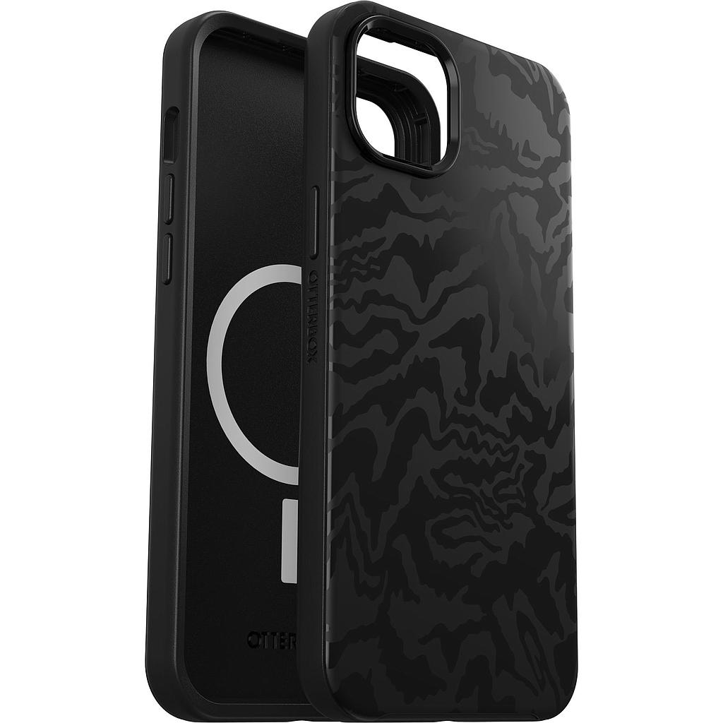 [77-88946] OtterBox iPhone 14 Plus Symmetry Plus MagSafe Case - Limited Edition (Black Fabric)