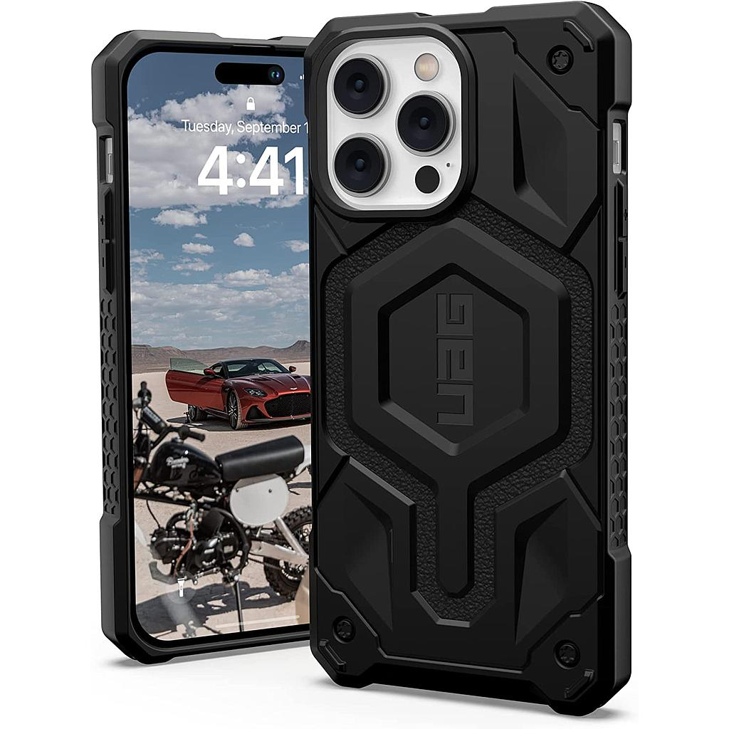 [114031114040] UAG iPhone 14 Pro Max MagSafe Monarch Pro Case (Black)