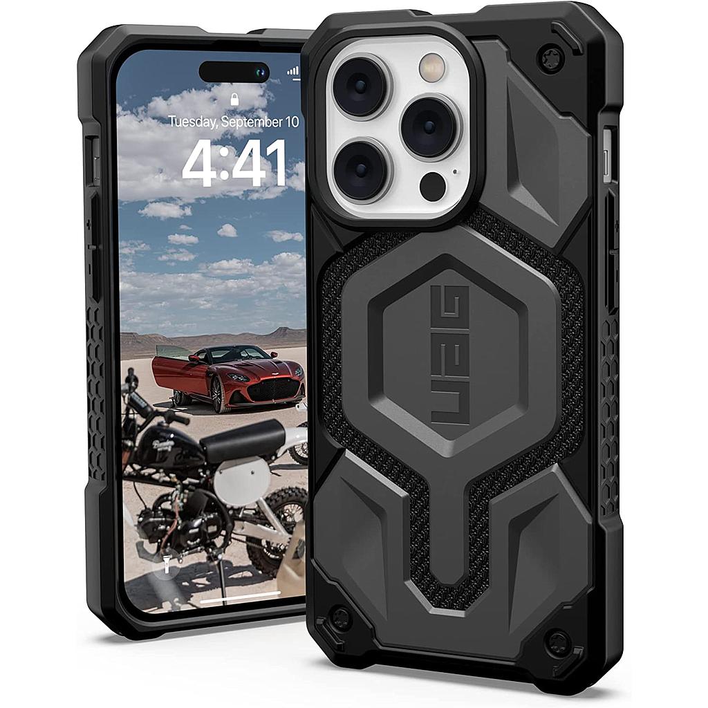 [114030113933] UAG iPhone 14 Pro MagSafe Monarch Pro Kevlar Case (Kevlar Silver)