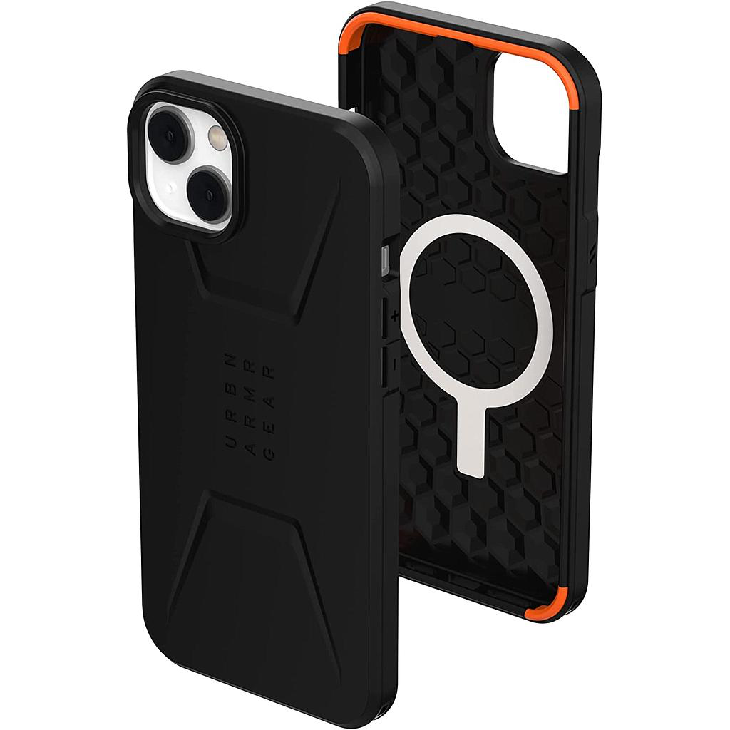 [114037114040] UAG iPhone 14 Plus MagSafe Civilian Case (Black)