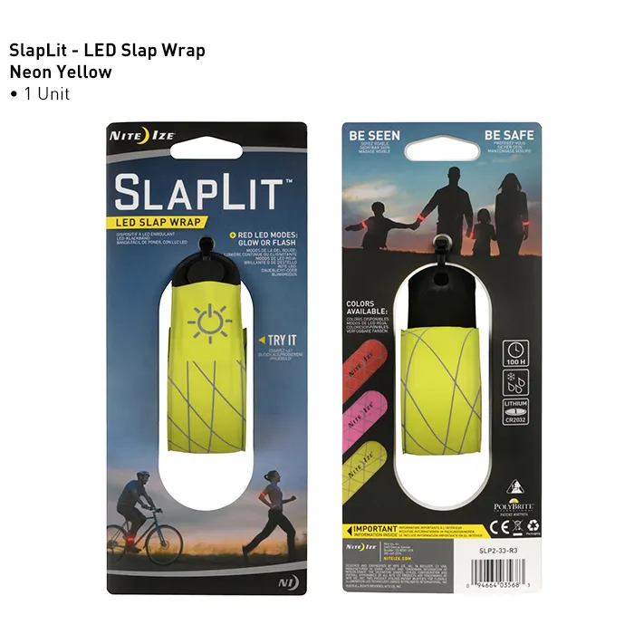 [SLP2-33-R3] NiteIze SlapLit™ LED Slap Wrap Led (Neon Yellow/Red)