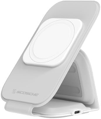 [MSQFG2N1WT-SP] Scosche MagicMount Travel Folding 2in1 Wireless Charger