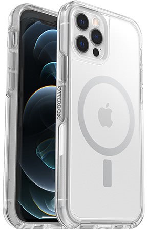 [77-83342] OtterBox iPhone 12 / iPhone 12 Pro Symmetry Plus Magsafe Clear Case (Clear)