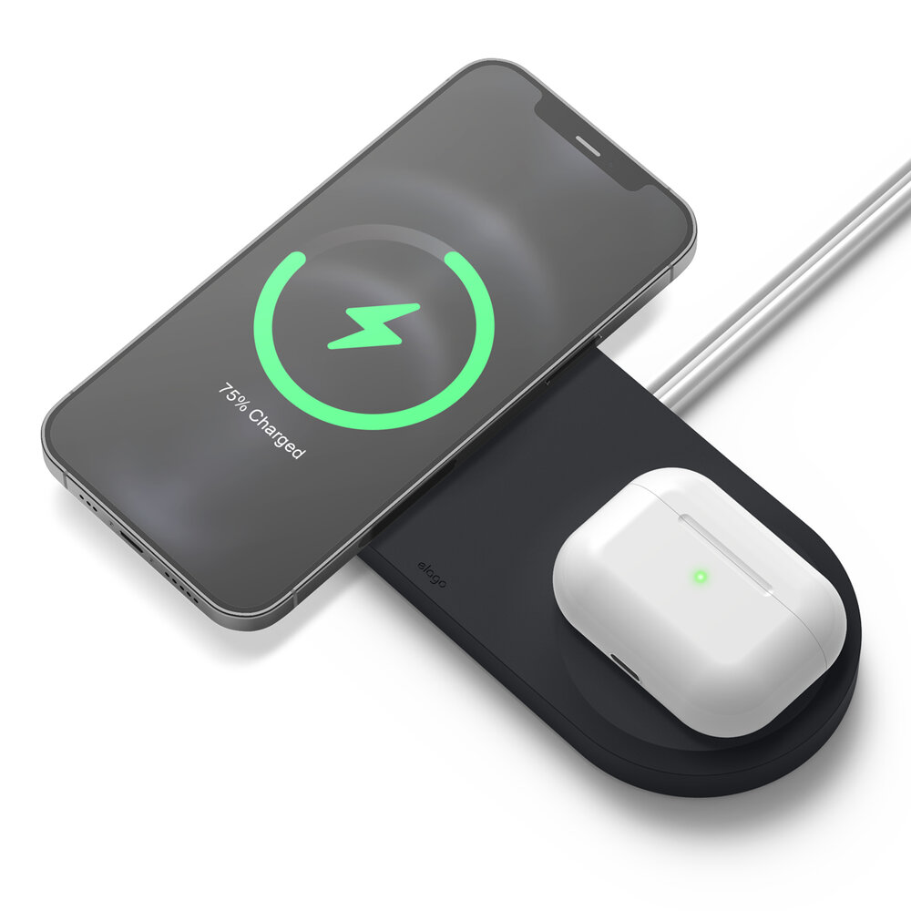 [EMSHUB-DUO-BK] Elago Magsafe Charging Hub Duo (Black)