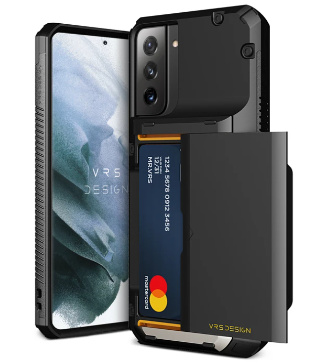 [909771] VRS Design Galaxy S21 Plus Damda Glide Pro Case (Black)