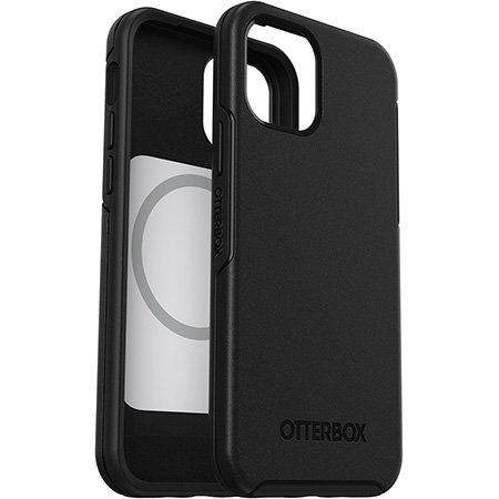 [77-80138] OtterBox iPhone 12 / iPhone 12 Pro Symmetry Plus Magsafe Case (Black)