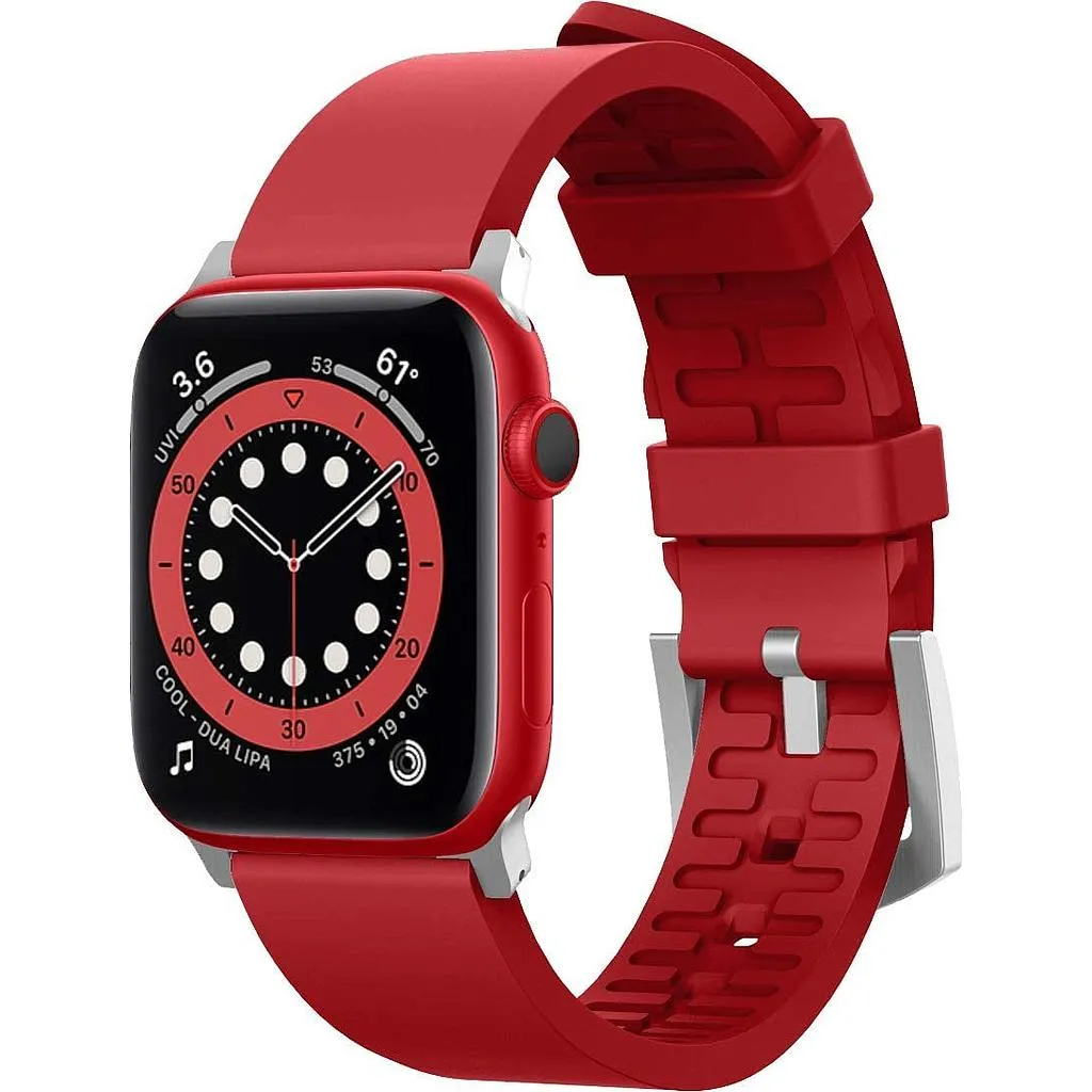[EAW-BAND-44RD] Elago Apple Watch 45/44/42mm/Ultra Premium Fluoro Rubber Strap (Red)