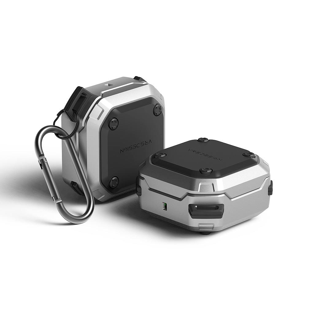 [909636] VRS Design Galaxy Buds Live/Buds Pro/Buds 2 Active Case (Light Silver)