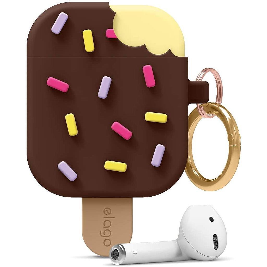 [EAP-ICE-DBR] Elago AirPods 1&2 Ice Cream Case (Dark Brown)