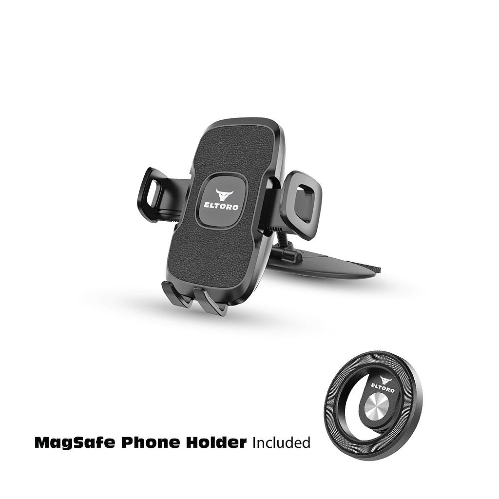 [ELCMCD01] Eltoro CD Slot Car Mount with MagSafe Phone Holder - Black