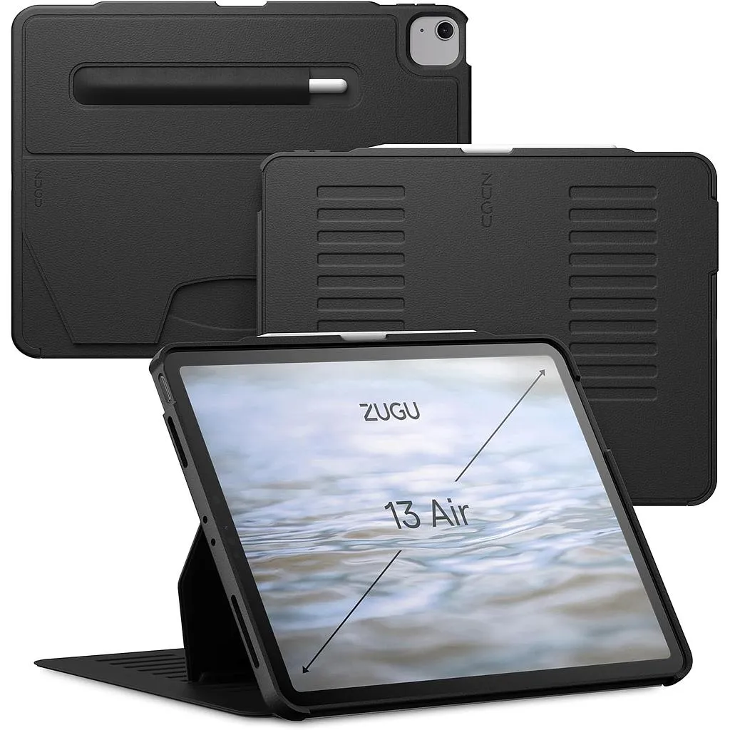 [ZG-24-AIR13BLK] ZUGU iPad Air 13 (2024) / iPad Pro 12.9 3/4 (2018/2020)  1st Gen / 2nd Gen Case