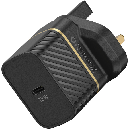 [78-52712] OtterBox UK Wall Charger 18W - 1X USB-C 18W USB-PD (Black)