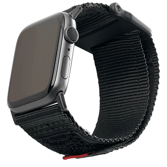 [19248K314040] [U] by UAG Apple Watch 41/40/38mm DOT Silicone Strap (Black)