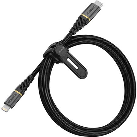 [78-52654] OtterBox Lightning to USB-C Fast Charge Cable - Premium 1 Meter (Black)
