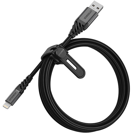 [78-52644] Otterbox Lightning to USB-A Cable - Premium 2 Meter (Black)